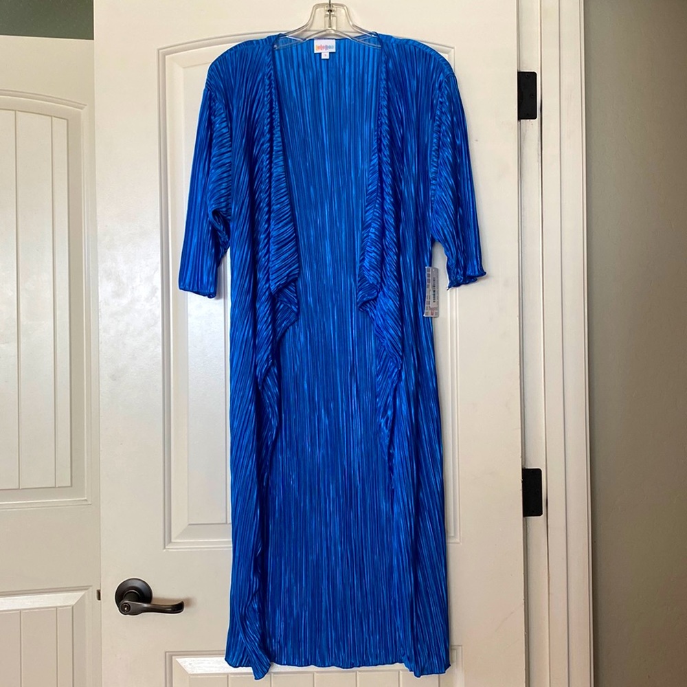 LuLaRoe Shirley Kimono Cover Up Royal Blue New Size Small NWT Swimsuit Cover Up